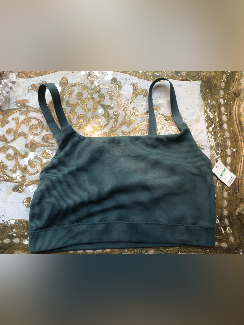 Aerie Dark Teal Sports Bra XL - Picture 1 of 5